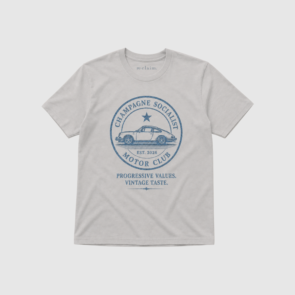 "CHAMPAGNE SOCIALIST MOTOR CLUB" ORGANIC T-SHIRT - Organic Shirt