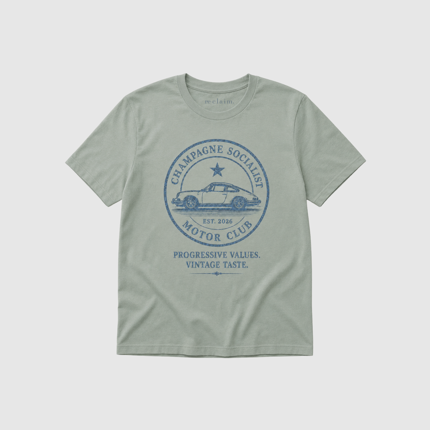 "CHAMPAGNE SOCIALIST MOTOR CLUB" ORGANIC T-SHIRT - Organic Shirt
