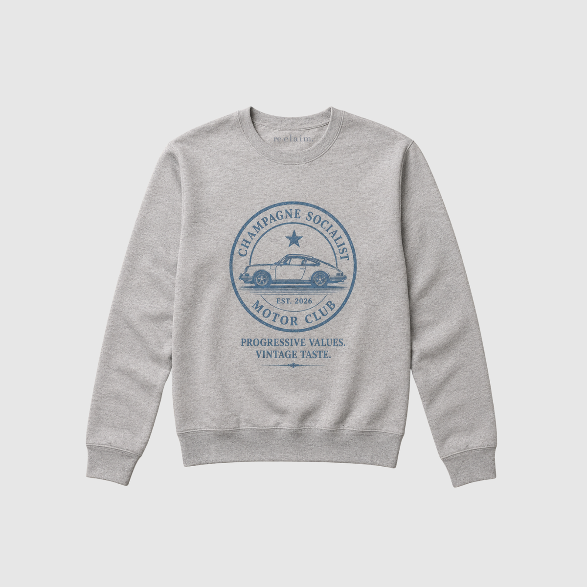 "CHAMPAGNE SOCIALIST MOTOR CLUB" ORGANIC T-SHIRT - Organic Basic Unisex Sweatshirt
