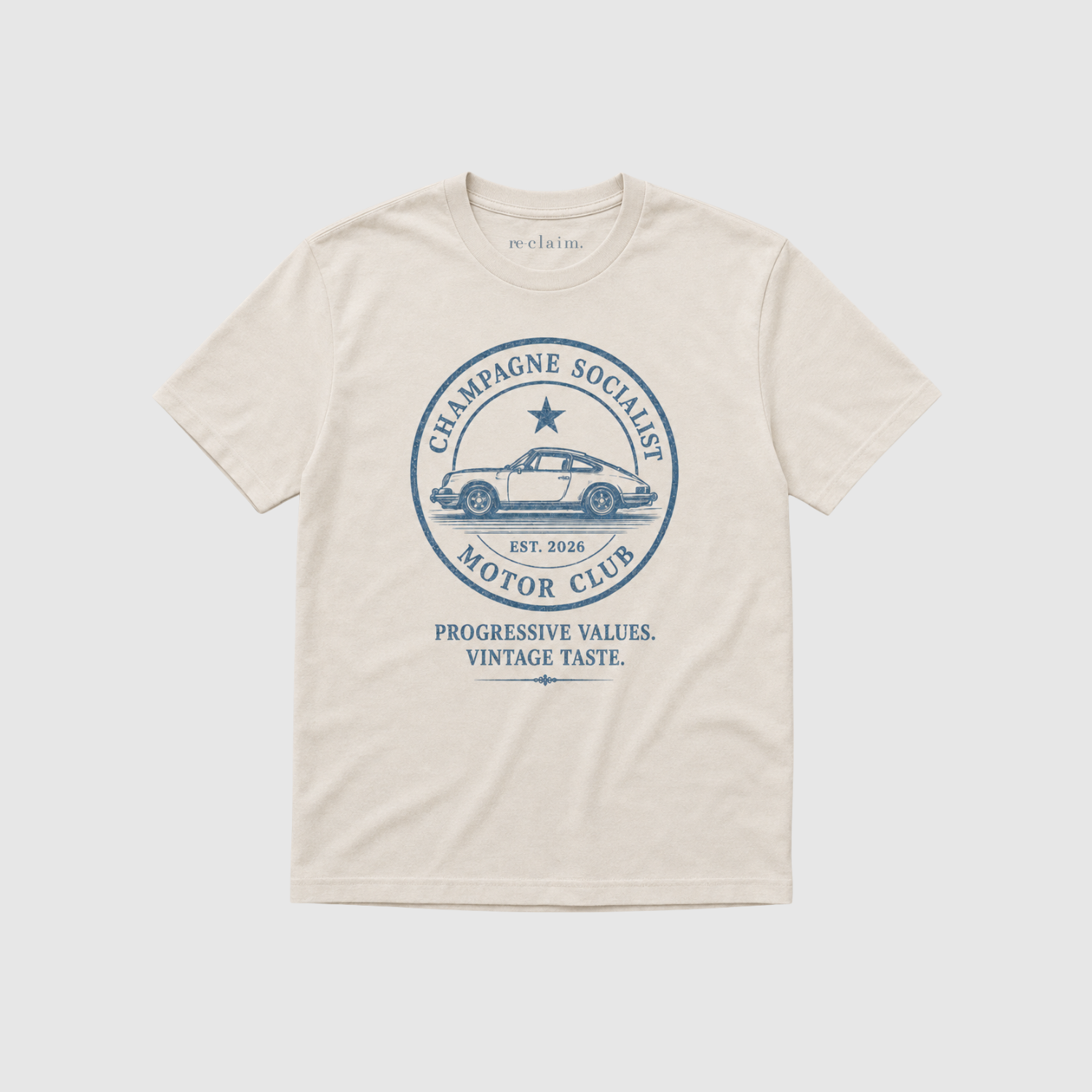 "CHAMPAGNE SOCIALIST MOTOR CLUB" ORGANIC T-SHIRT - Organic Shirt