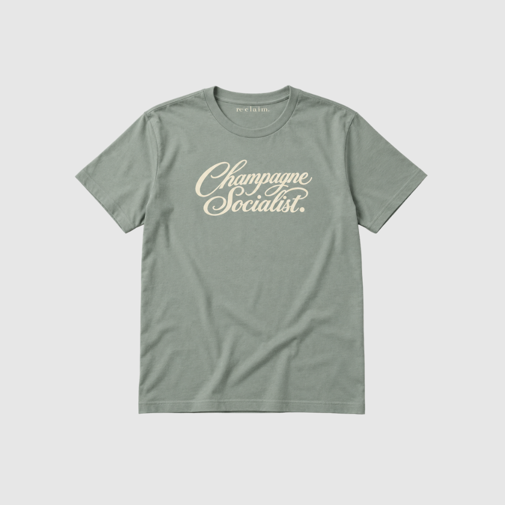 "CHAMPAGNE SOCIALIST" ORGANIC T-SHIRT