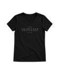 "CHAMPAGNE SOCIALIST." LADIES V-NECK SHIRT