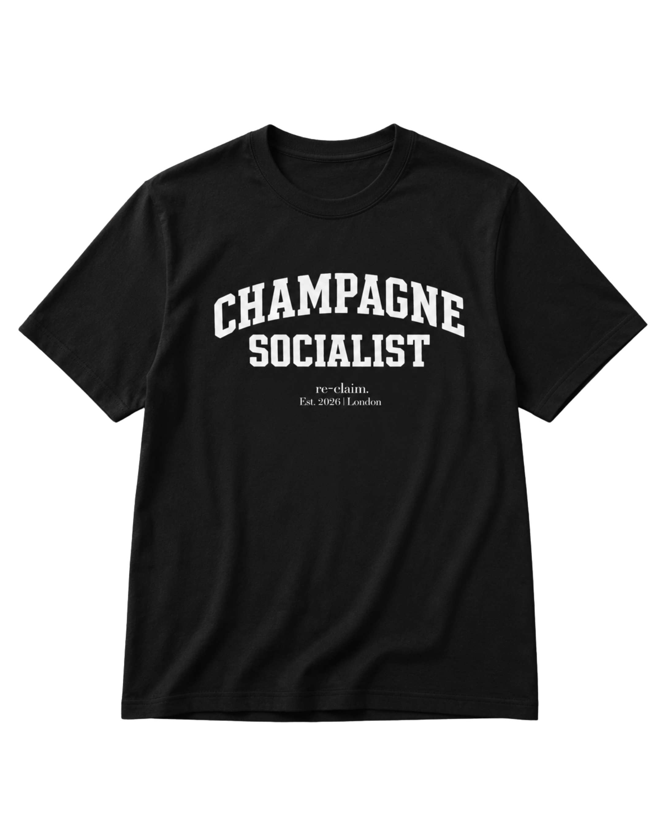 "CHAMPAGNE SOCIALIST" ORGANIC T-SHIRT