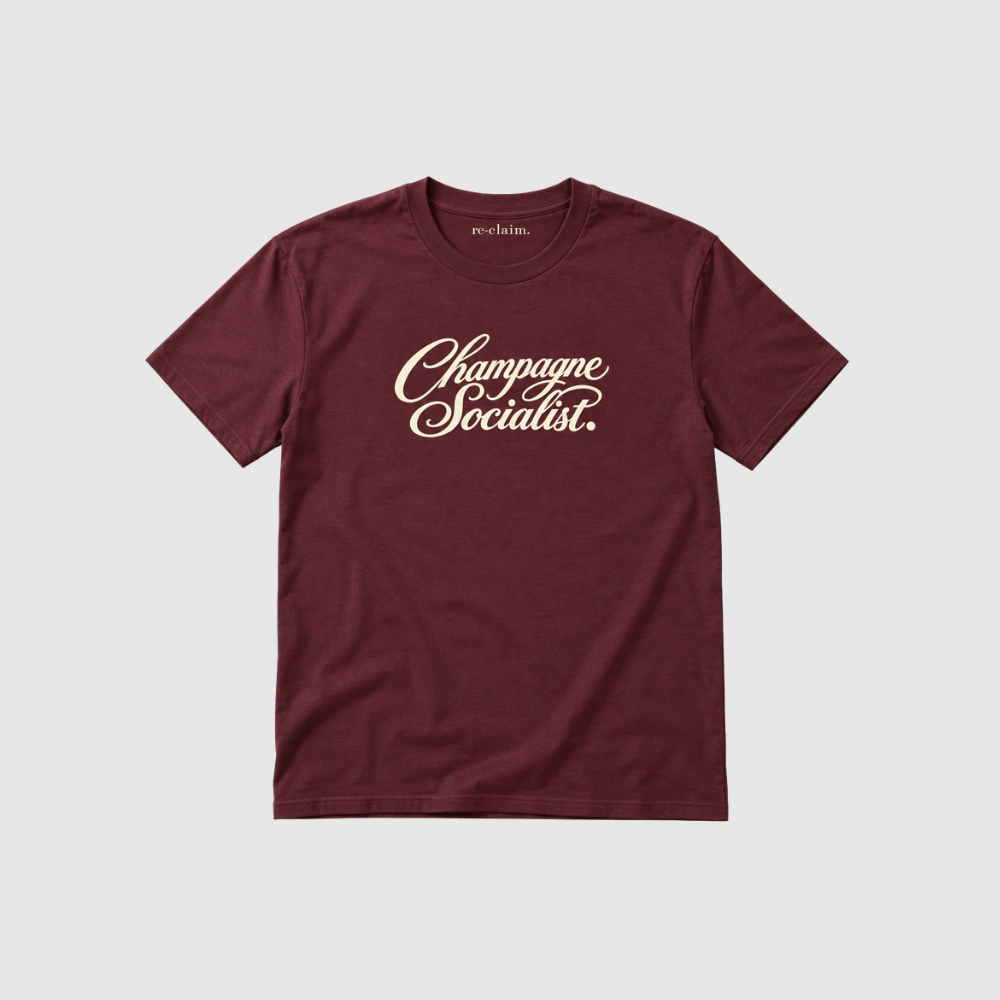 "CHAMPAGNE SOCIALIST" ORGANIC T-SHIRT
