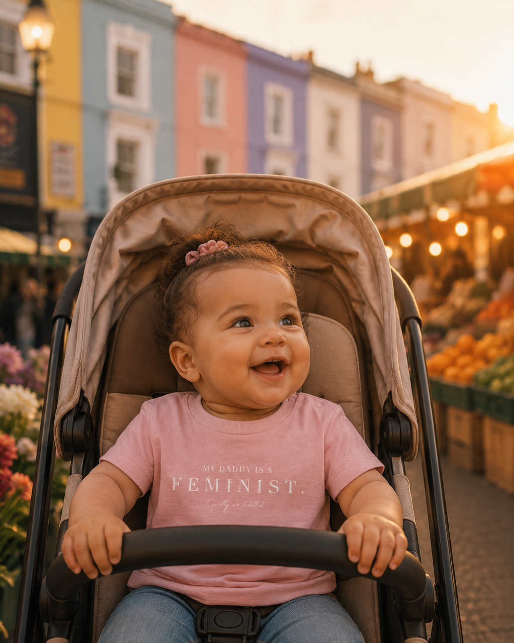 "MY DADDY IS A FEMINIST." BABY SHIRT