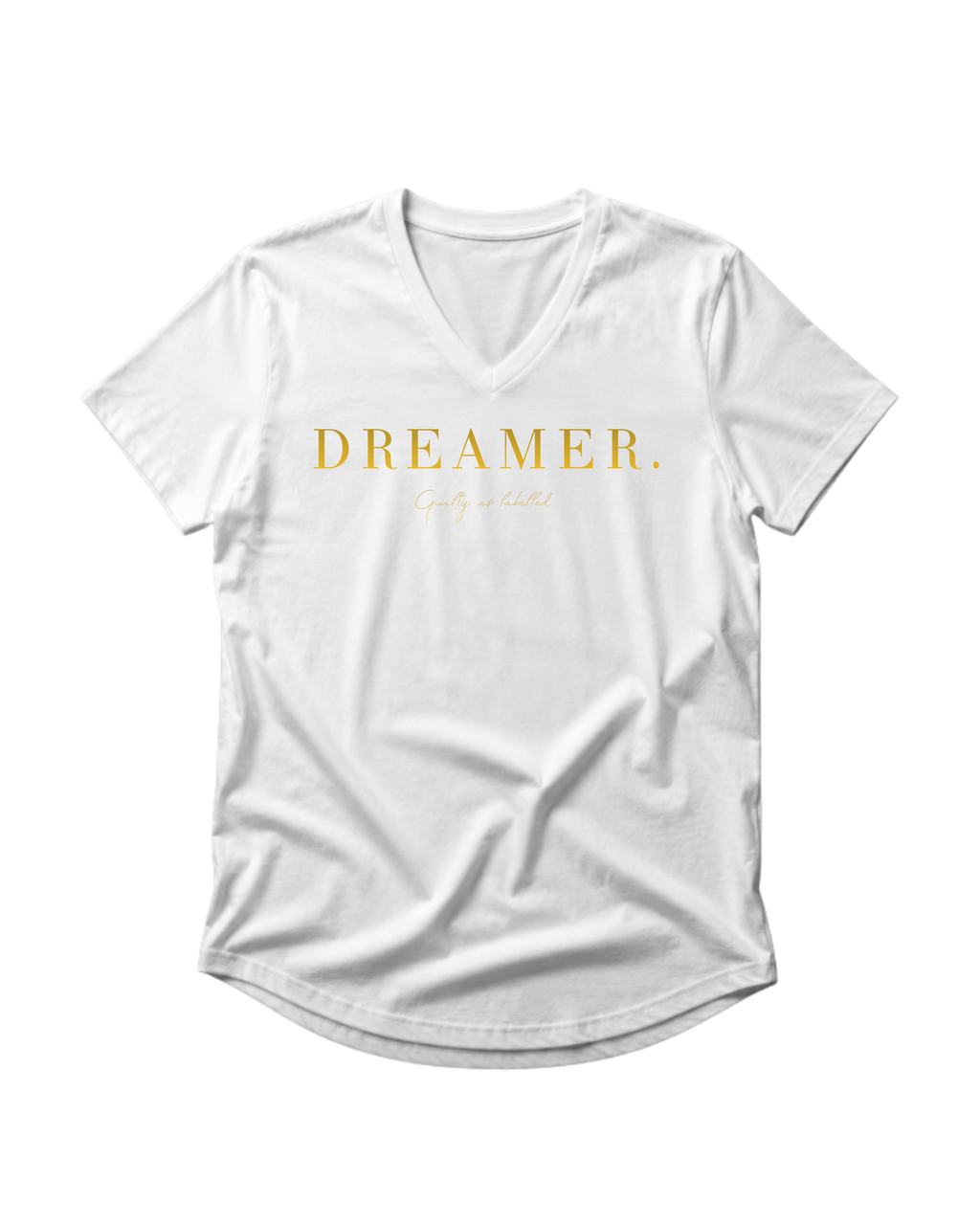 "DREAMER." MENS V-NECK SHIRT