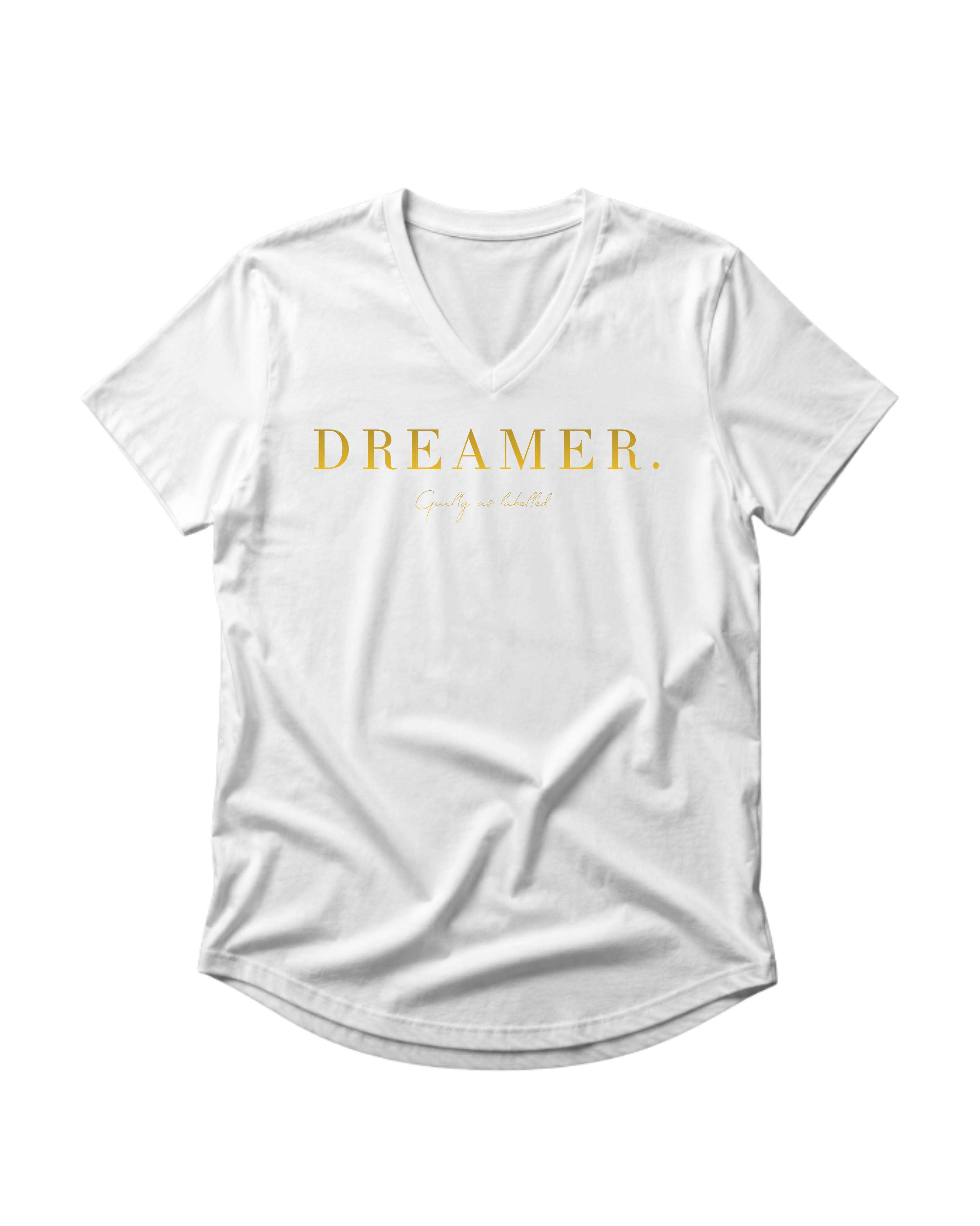 "DREAMER." MENS V-NECK SHIRT