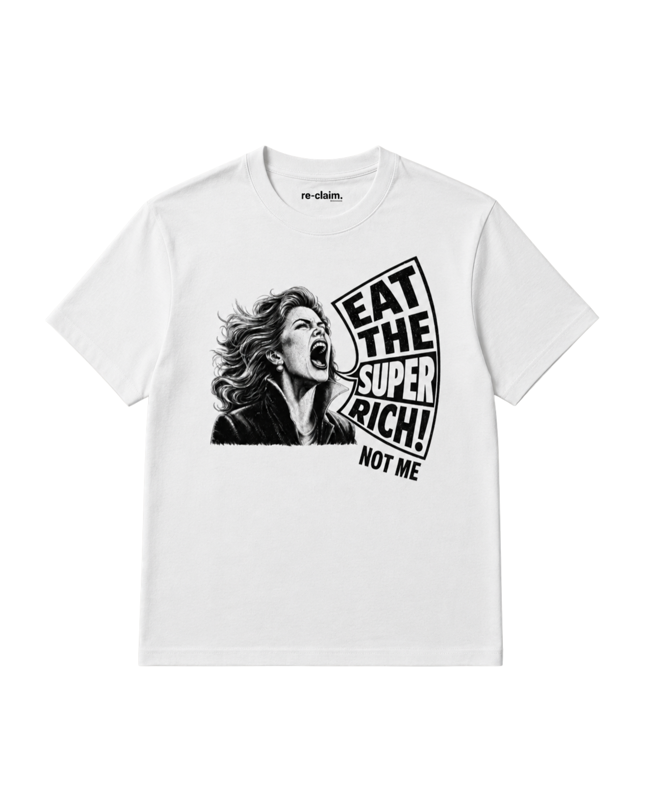 "EAT THE SUPER RICH" ORGANIC T-SHIRT