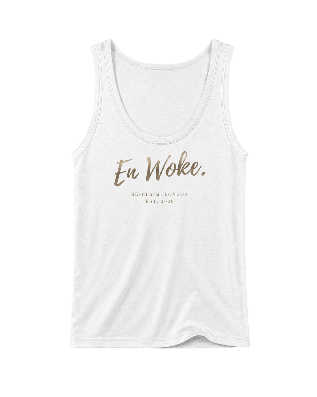 "EN WOKE." LADIES TANK TOP