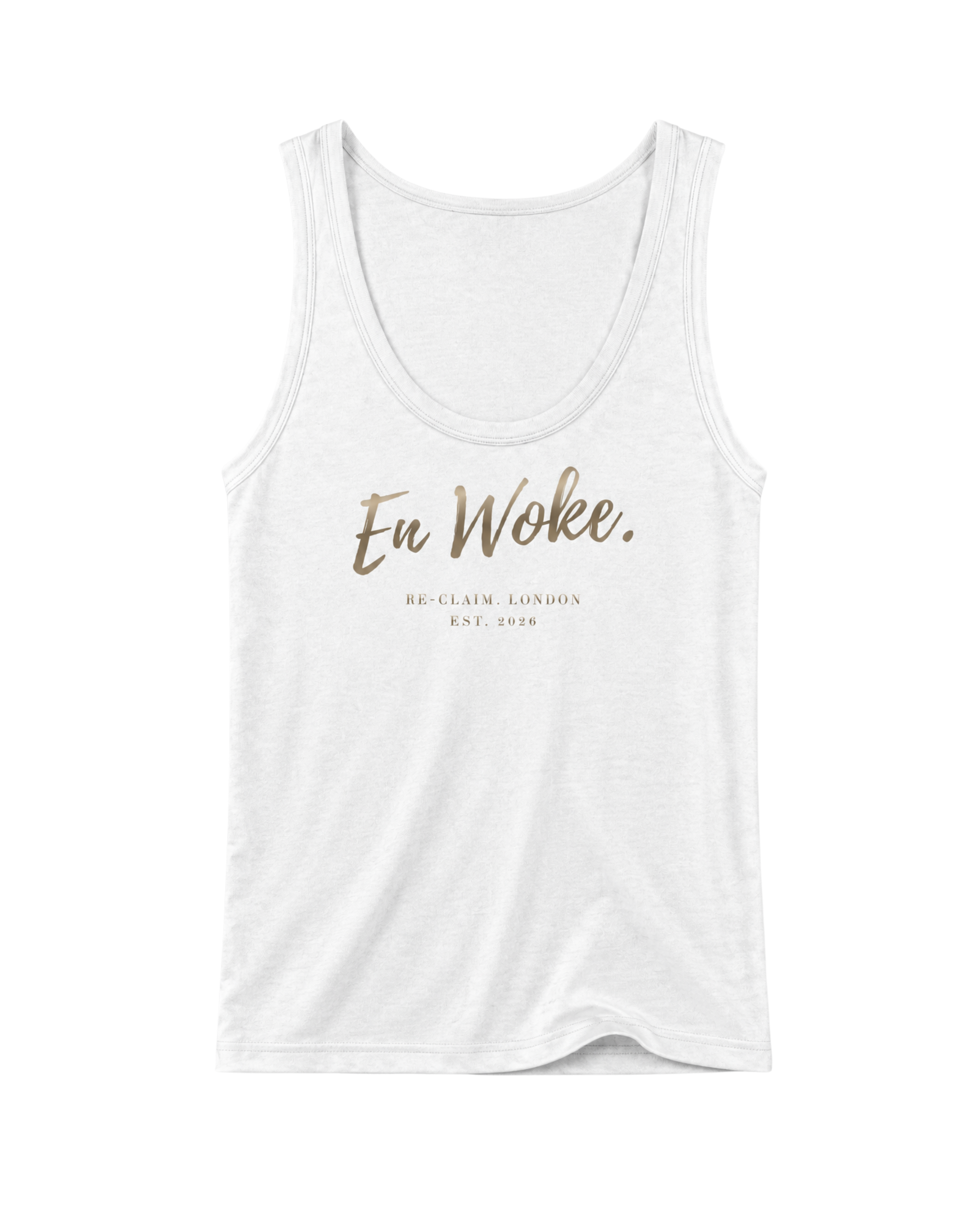 "EN WOKE." LADIES TANK TOP