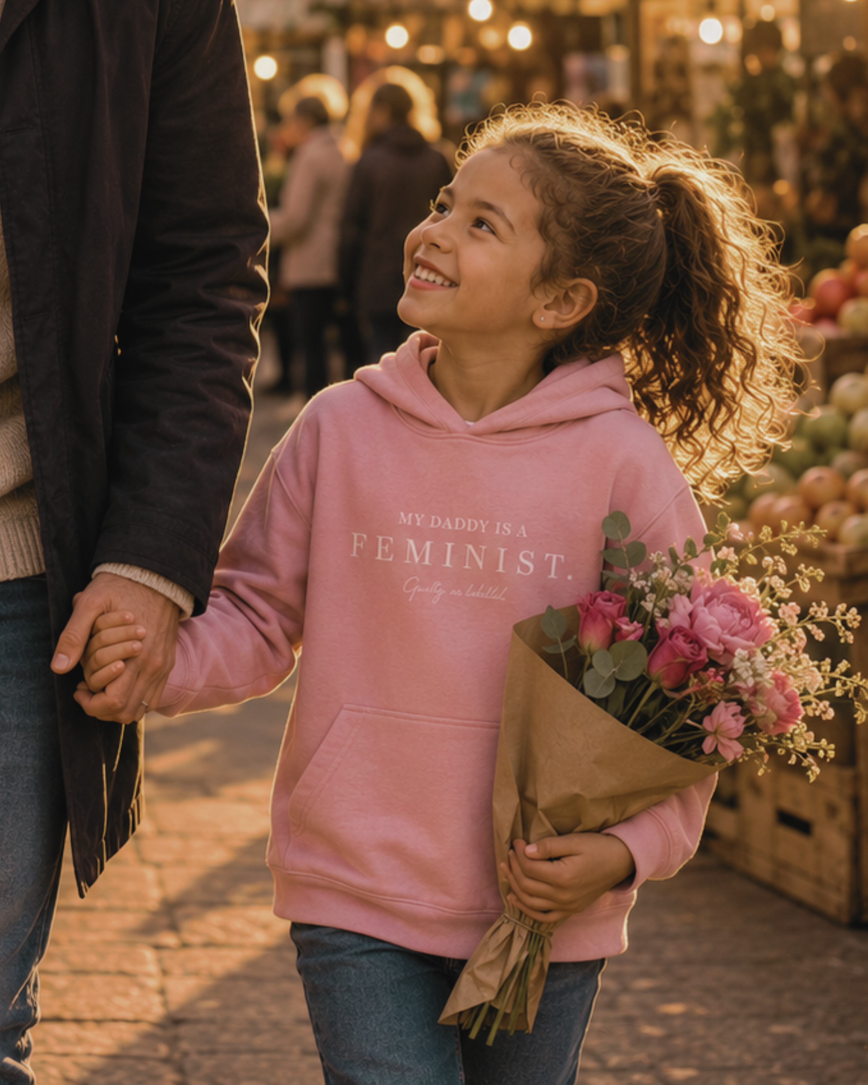 "MY DADDY IS A FEMINIST." KIDS HOODY