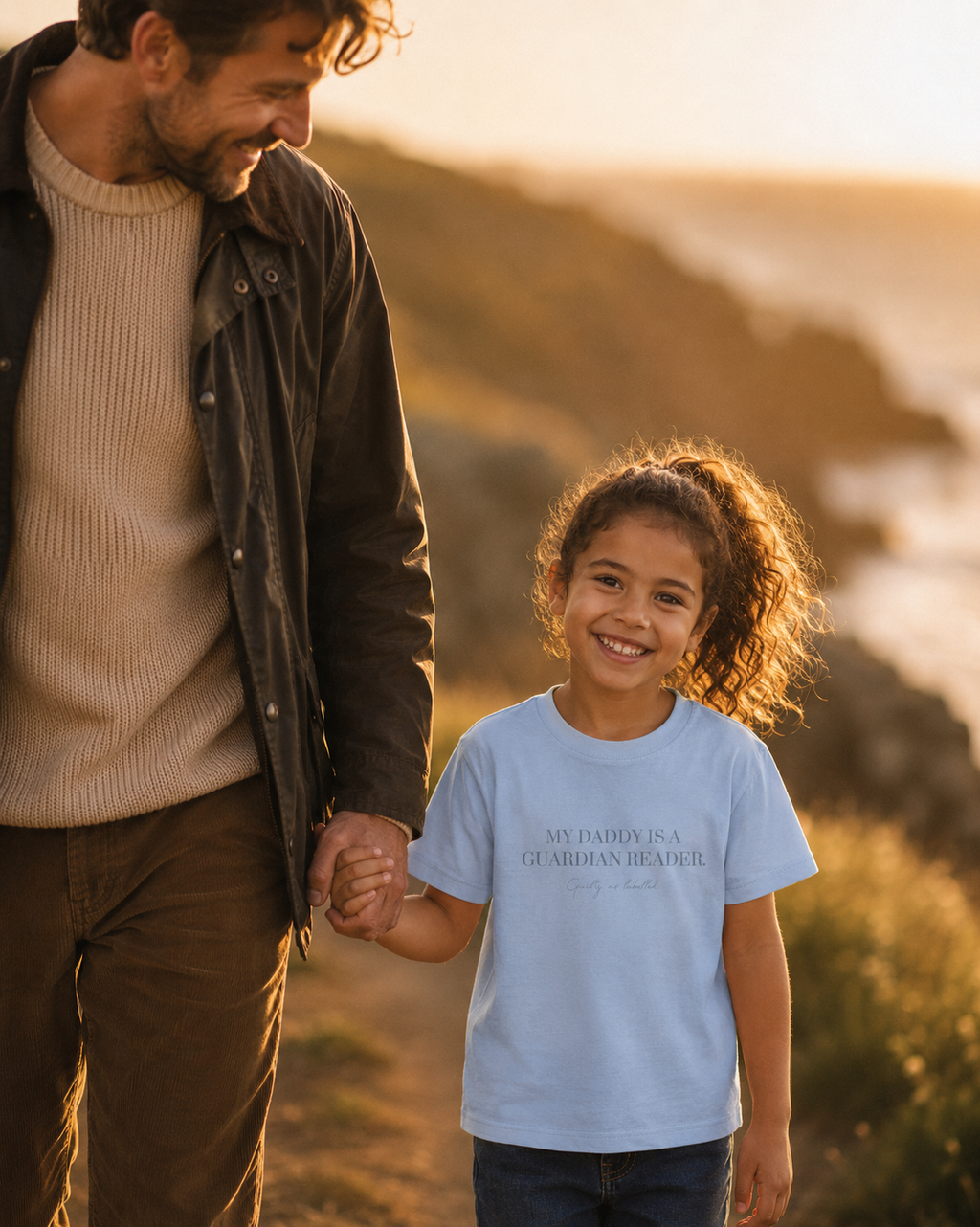 "MY DADDY IS A GUARDIAN READER." KIDS SHIRT
