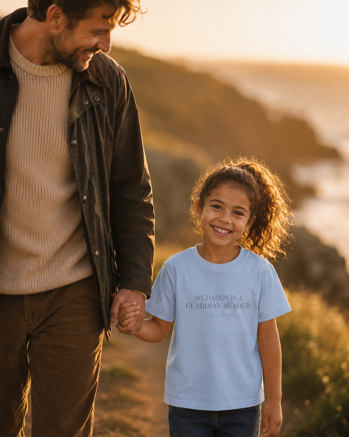 "MY DADDY IS A GUARDIAN READER." KIDS SHIRT