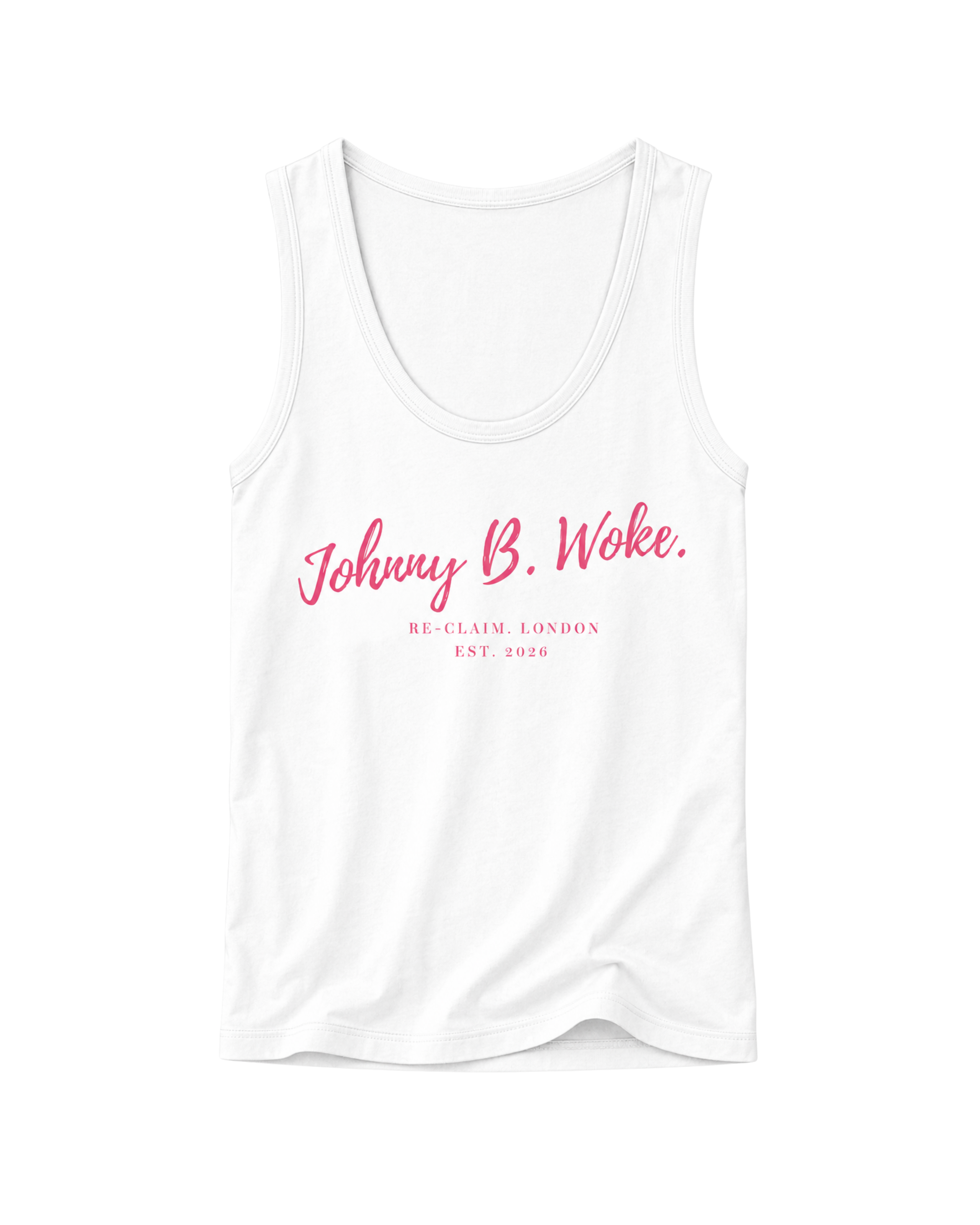 "JOHNNY B. WOKE." LADIES FITTED TANK TOP