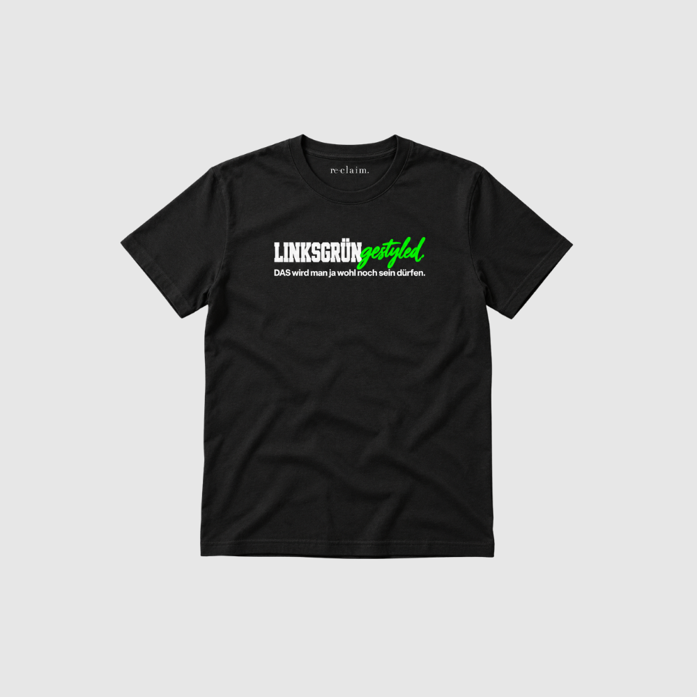 "LINKSGRÜNGESTYLED" ORGANIC T-SHIRT
