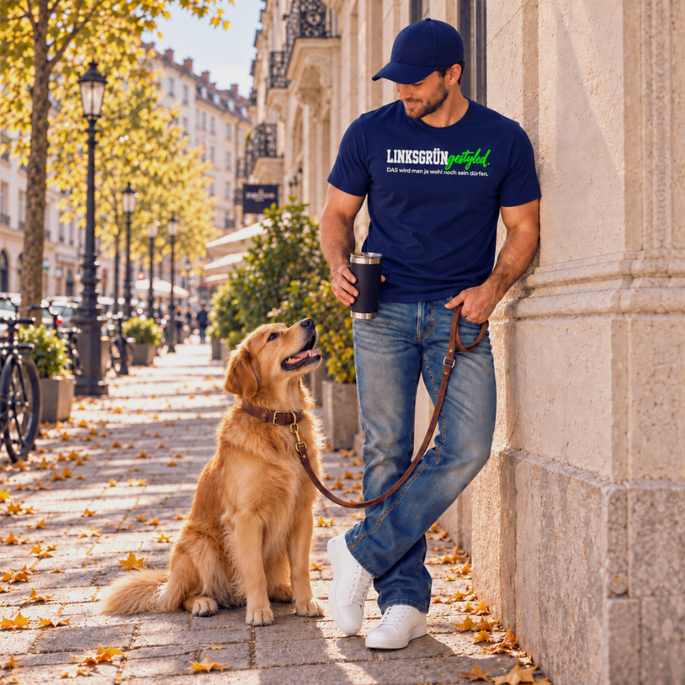 "LINKSGRÜNGESTYLED" ORGANIC T-SHIRT