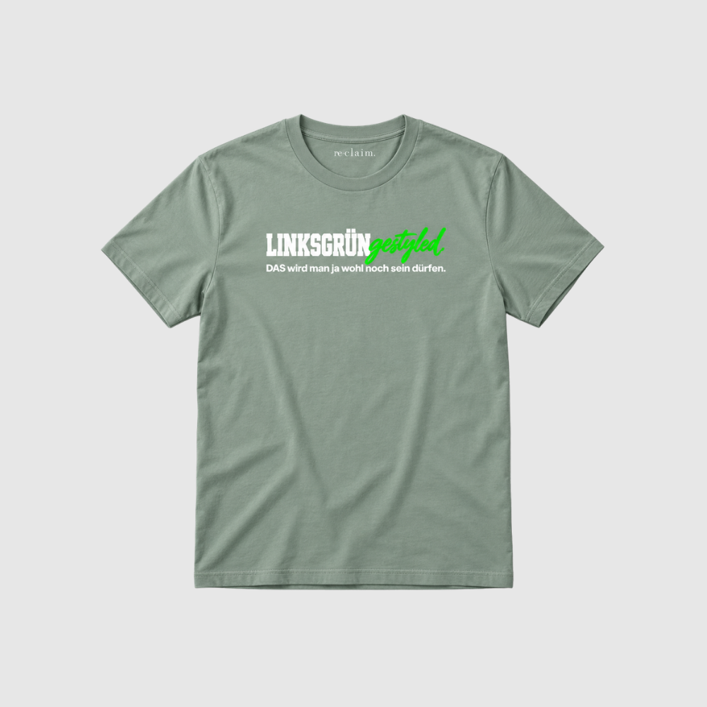 "LINKSGRÜNGESTYLED" ORGANIC T-SHIRT