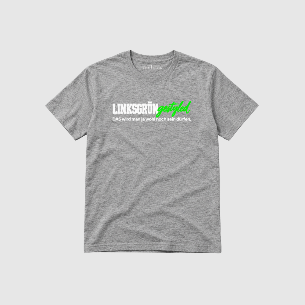 "LINKSGRÜNGESTYLED" ORGANIC T-SHIRT