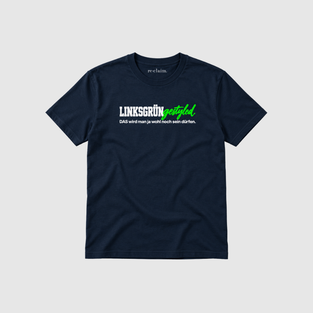 "LINKSGRÜNGESTYLED" ORGANIC T-SHIRT