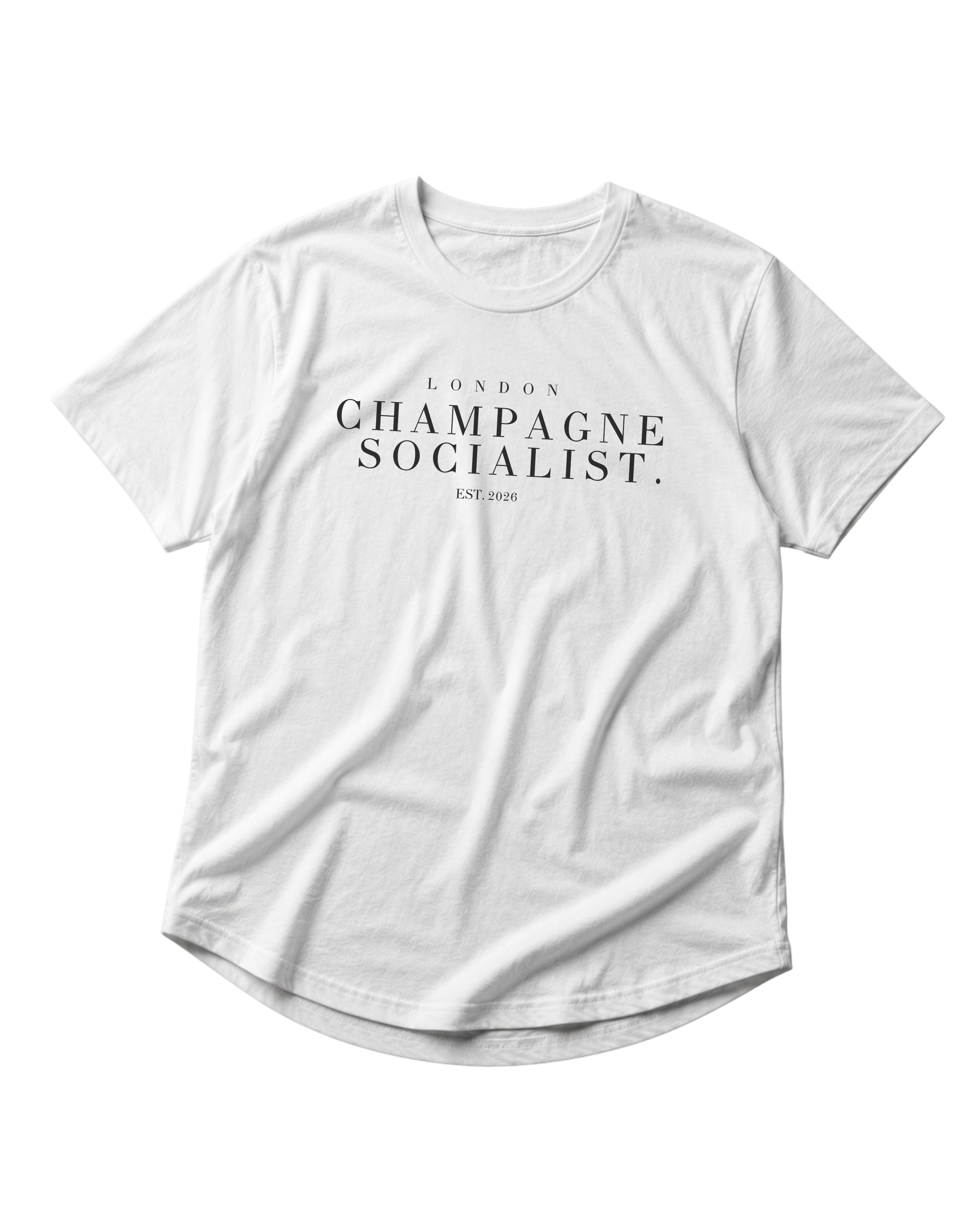 "LONDON CHAMPAGNE SOCIALIST." SHIRT