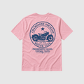 "CHAMPAGNE SOCIALIST MOTOR CLUB"  ORGANIC BACK-PRINT SHIRT