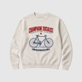 "CHAMPAGNE SOCIALIST CYCLING CLUB"  MEN ORGANIC SWEATSHIRT