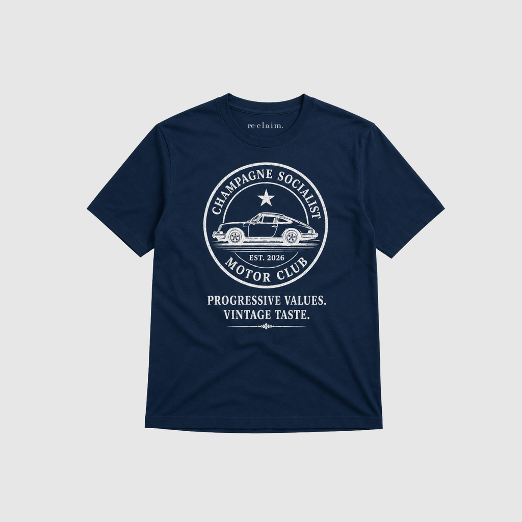 "CHAMPAGNE SOCIALIST MOTOR CLUB" ORGANIC T-SHIRT - Organic Shirt