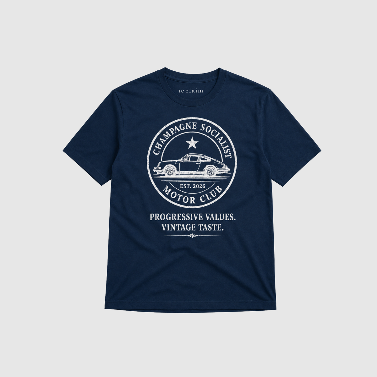 "CHAMPAGNE SOCIALIST MOTOR CLUB" ORGANIC T-SHIRT - Organic Shirt