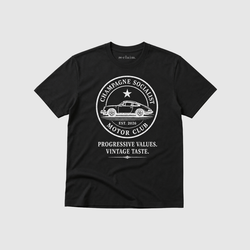 "CHAMPAGNE SOCIALIST MOTOR CLUB" ORGANIC T-SHIRT - Organic Shirt