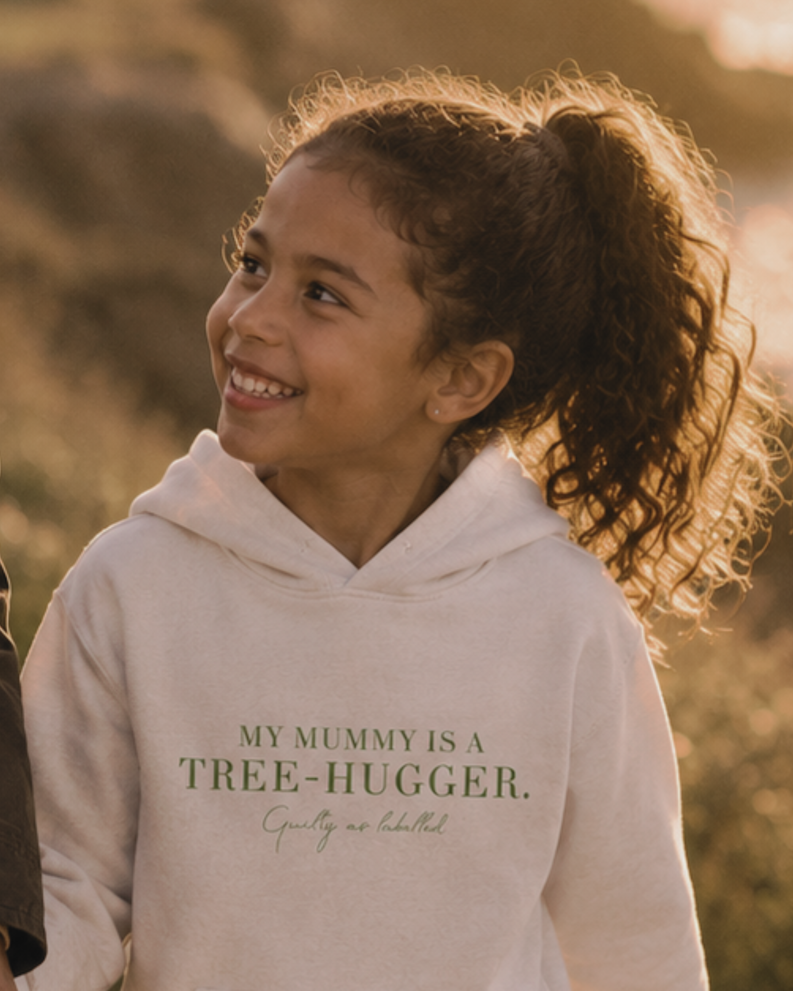 "MY MUMMY IS A TREE-HUGGER." KIDS HOODIE
