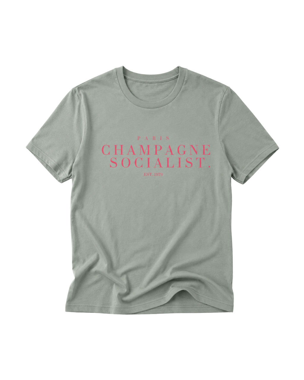 "PARIS CHAMPAGNE SOCIALIST." FITTED LADIES SHIRT