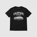 "CHAMPAGNE SOCIALIST MOTOR CLUB" ORGANIC T-SHIRT