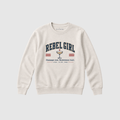 "REBEL GIRL" LADIES ORGANIC SWEATSHIRT