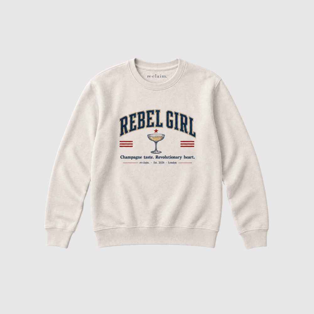 "REBEL GIRL" LADIES ORGANIC SWEATSHIRT