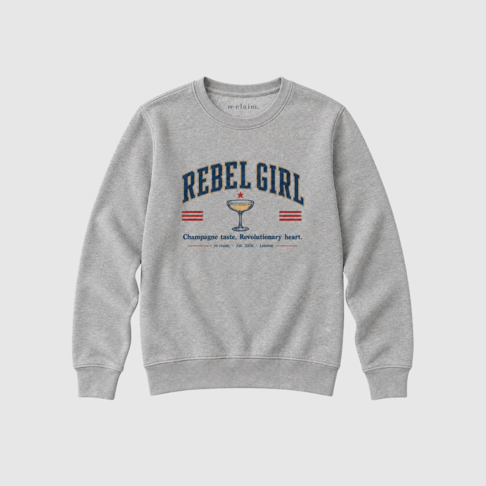 "REBEL GIRL" LADIES ORGANIC SWEATSHIRT