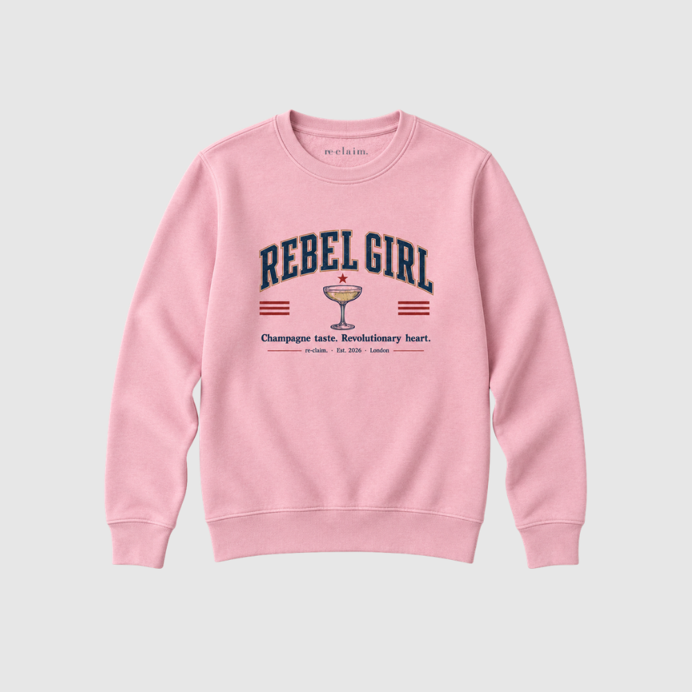 "REBEL GIRL" LADIES ORGANIC SWEATSHIRT