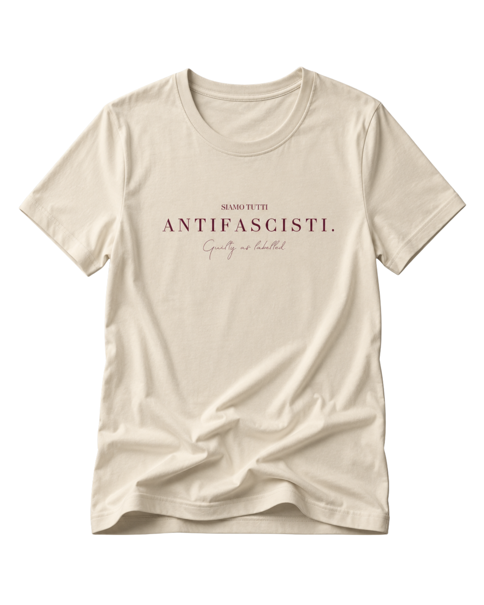 "SIAMO TUTTI ANTIFASCISTI." LADIES SHIRT