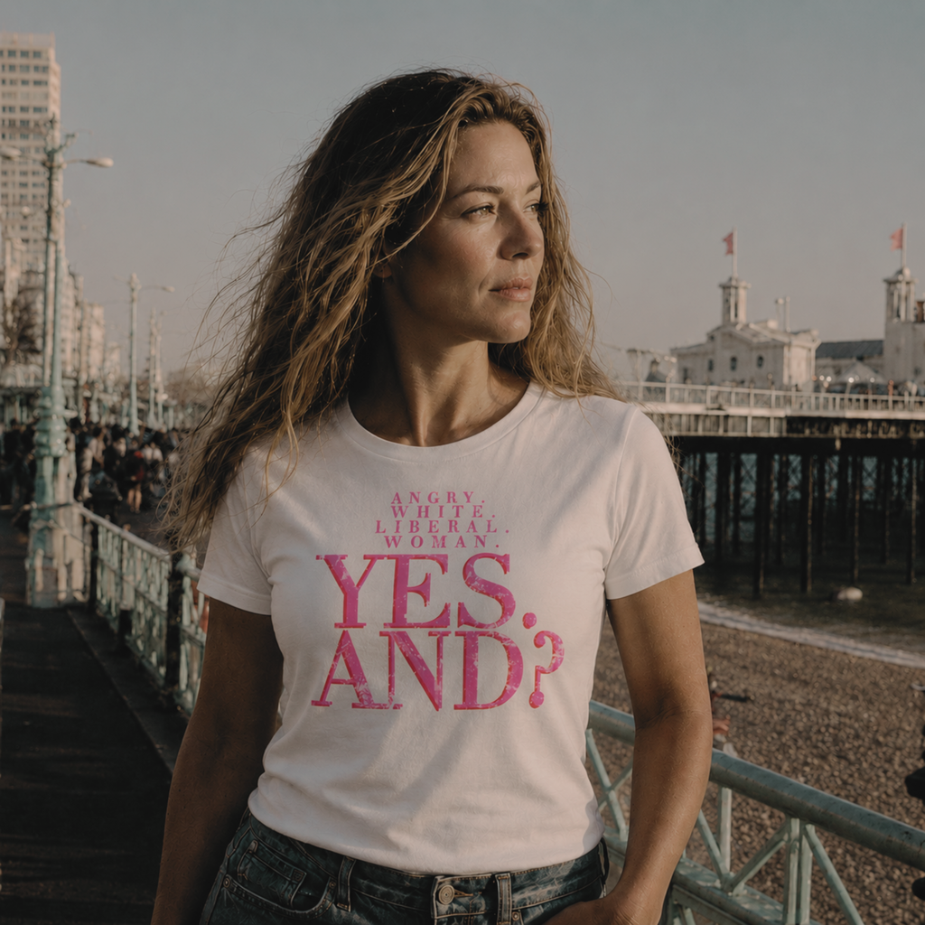 "YES. AND?" FITTED LADIES SHIRT
