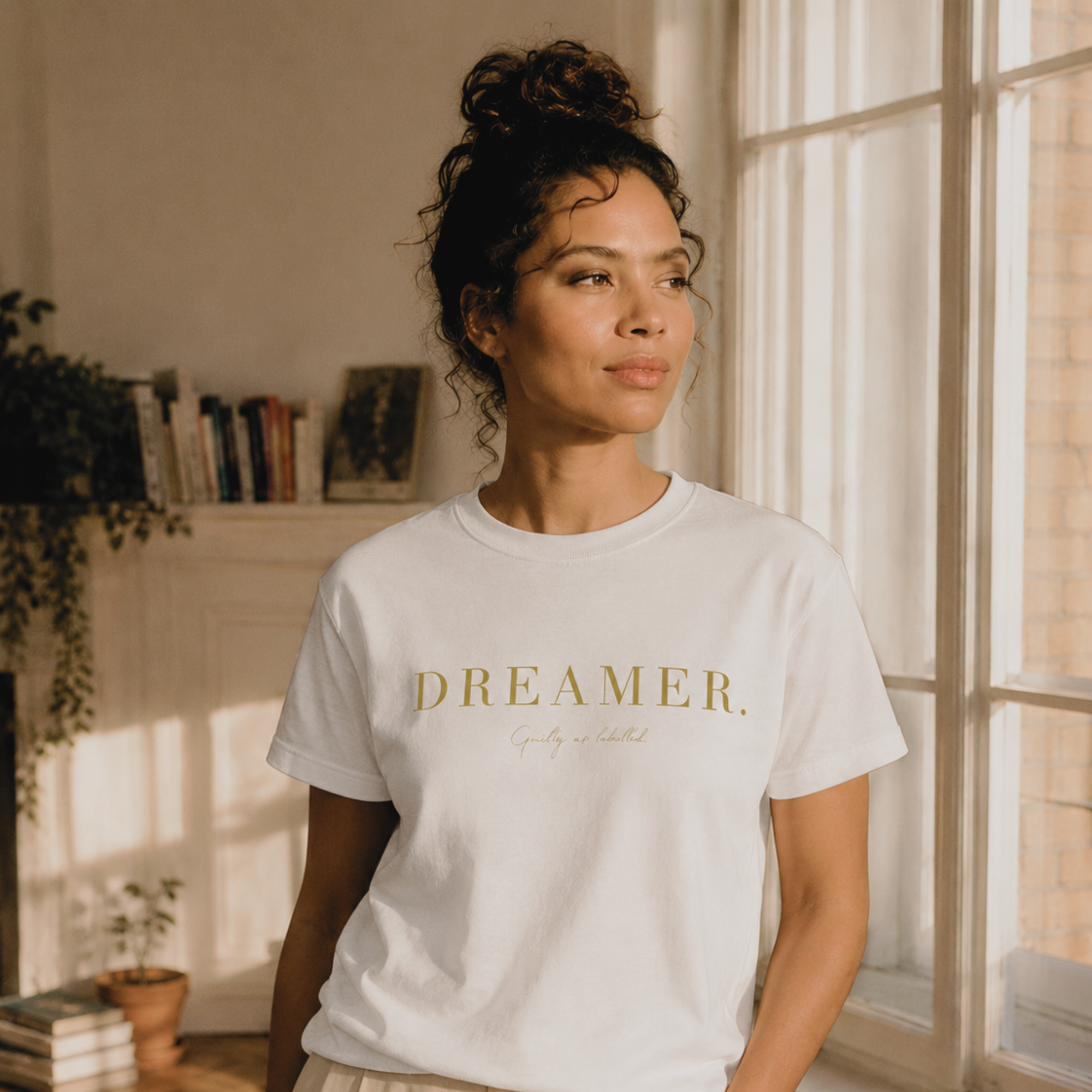 "DREAMER." FITTED LADIES SHIRT