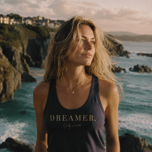 "DREAMER." LADIES FITTED TANK TOP