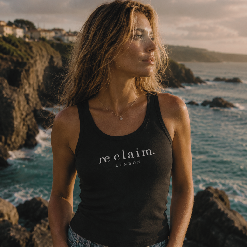 "RE-CLAIM. LONDON" LADIES TANK TOP