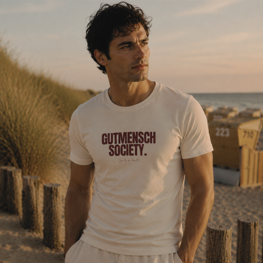 "GUTMENSCH SOCIETY." T-SHIRT