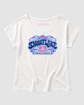"SNOWFLAKE" WOMENS EXTENDED SHOULDER T-SHIRT