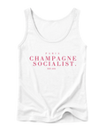 "PARIS CHAMPAGNE SOCIALIST." LADIES TANK TOP