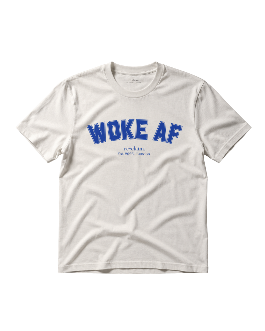 "WOKE AF" ORGANIC MENS T-SHIRT