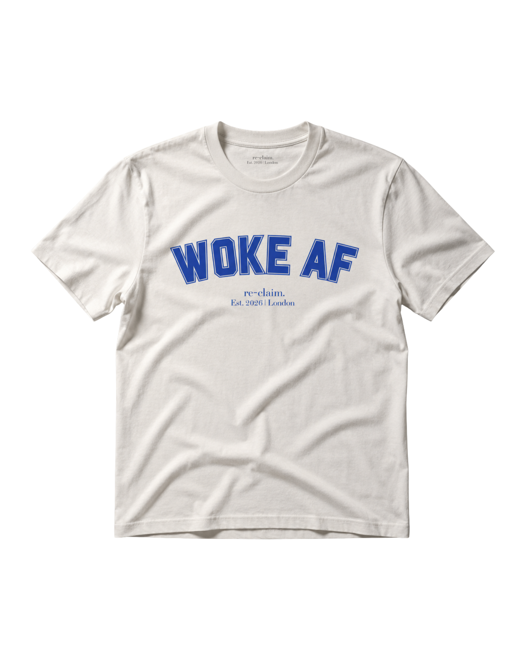 "WOKE AF" ORGANIC MENS T-SHIRT