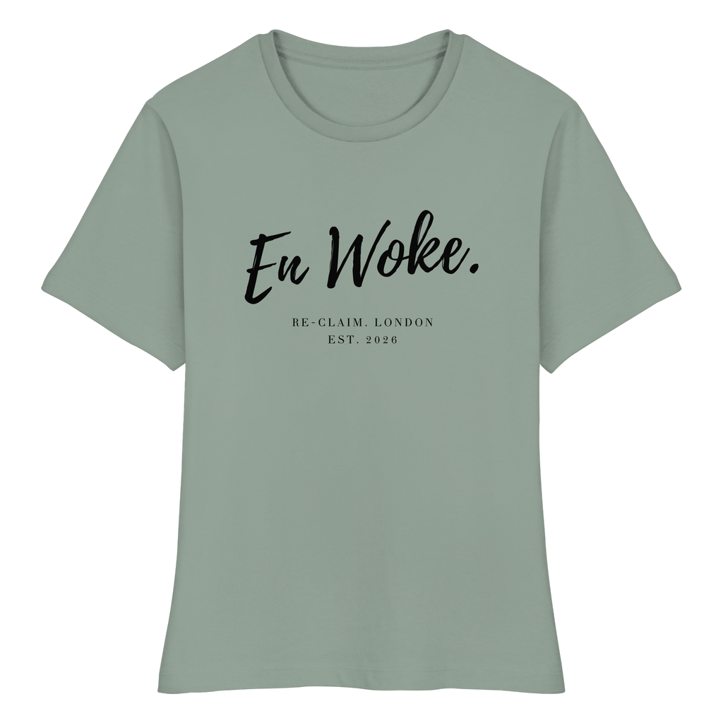 "EN WOKE." FITTED LADIES SHIRT