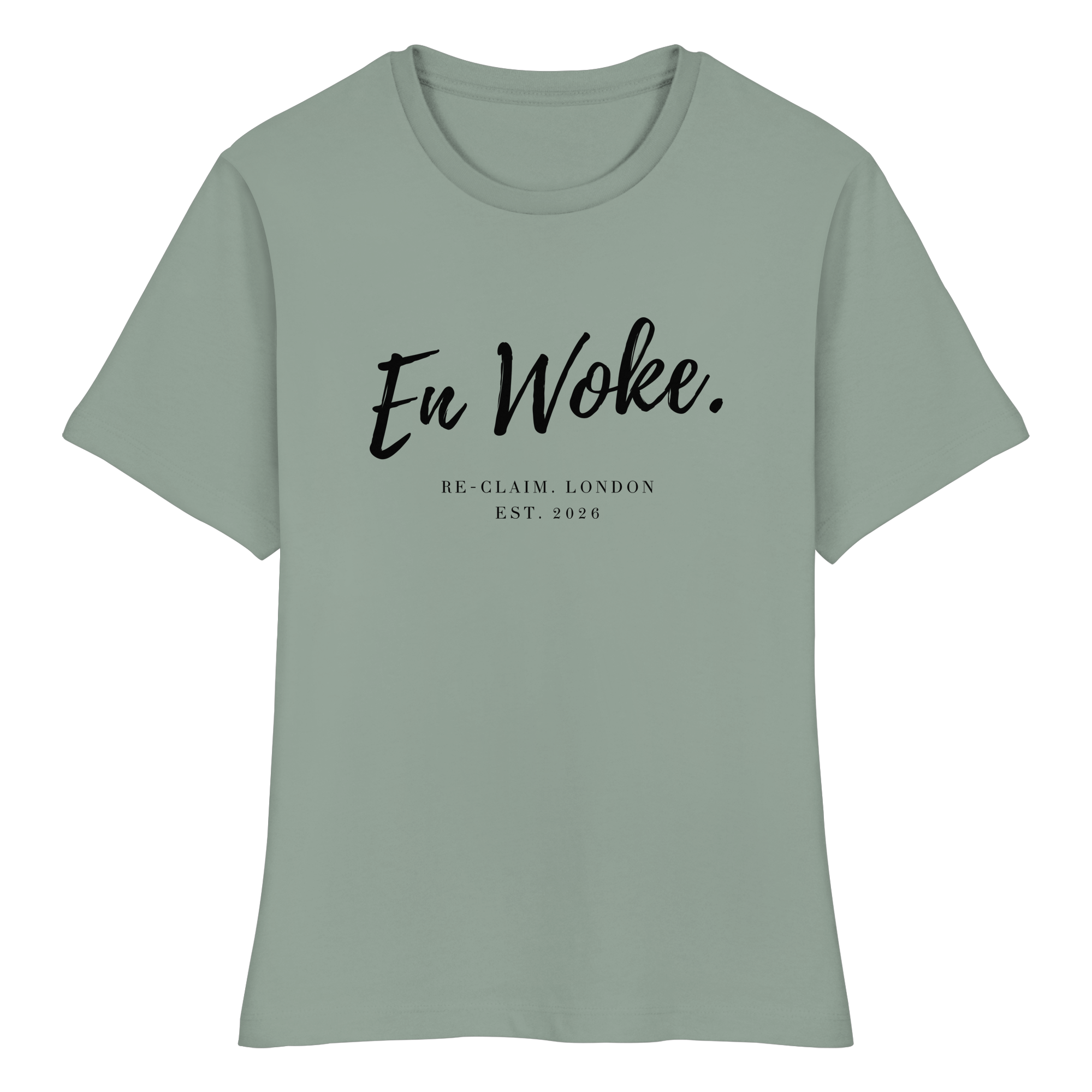 "EN WOKE." FITTED LADIES SHIRT