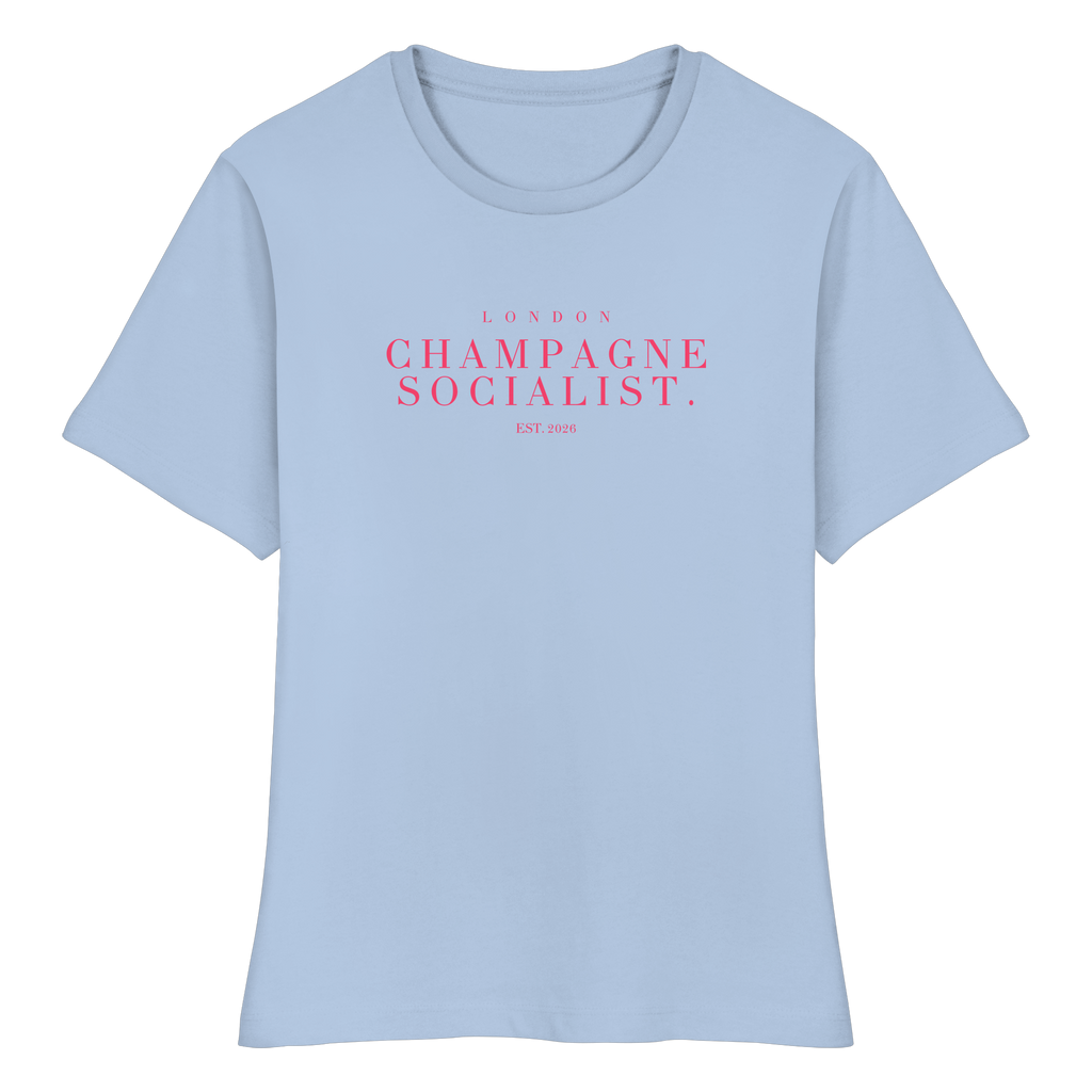 "LONDON CHAMPAGNE SOCIALIST." FITTED LADIES SHIRT