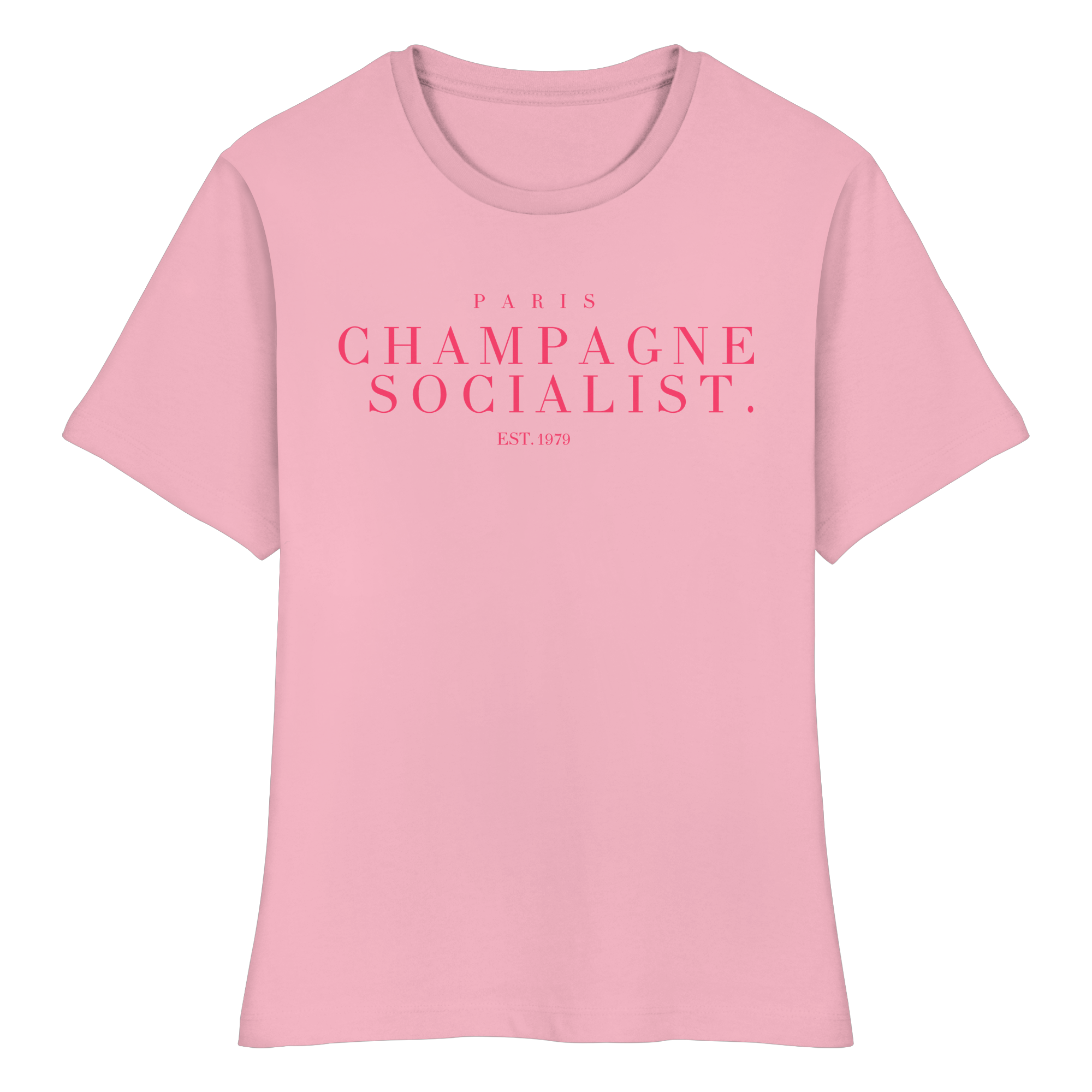"PARIS CHAMPAGNE SOCIALIST." FITTED LADIES SHIRT